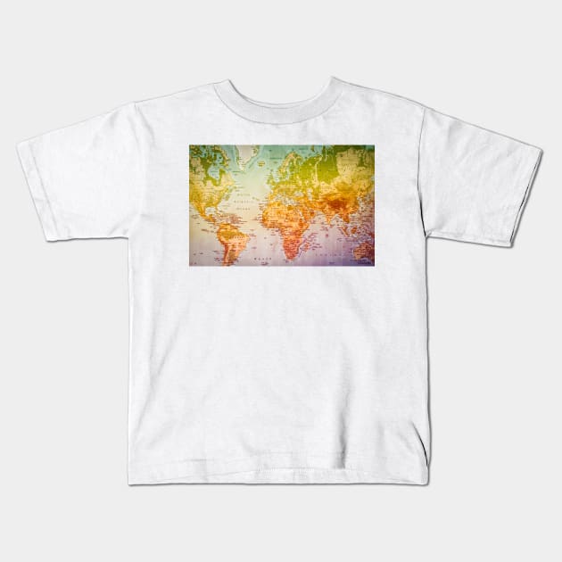 Colorful World Kids T-Shirt by calamarisky